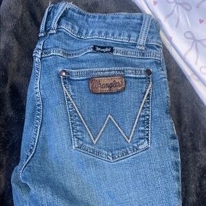 Wrangler Blue Boot Cut Jeans with Classic Design